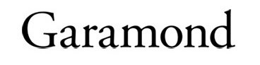 Garamond font